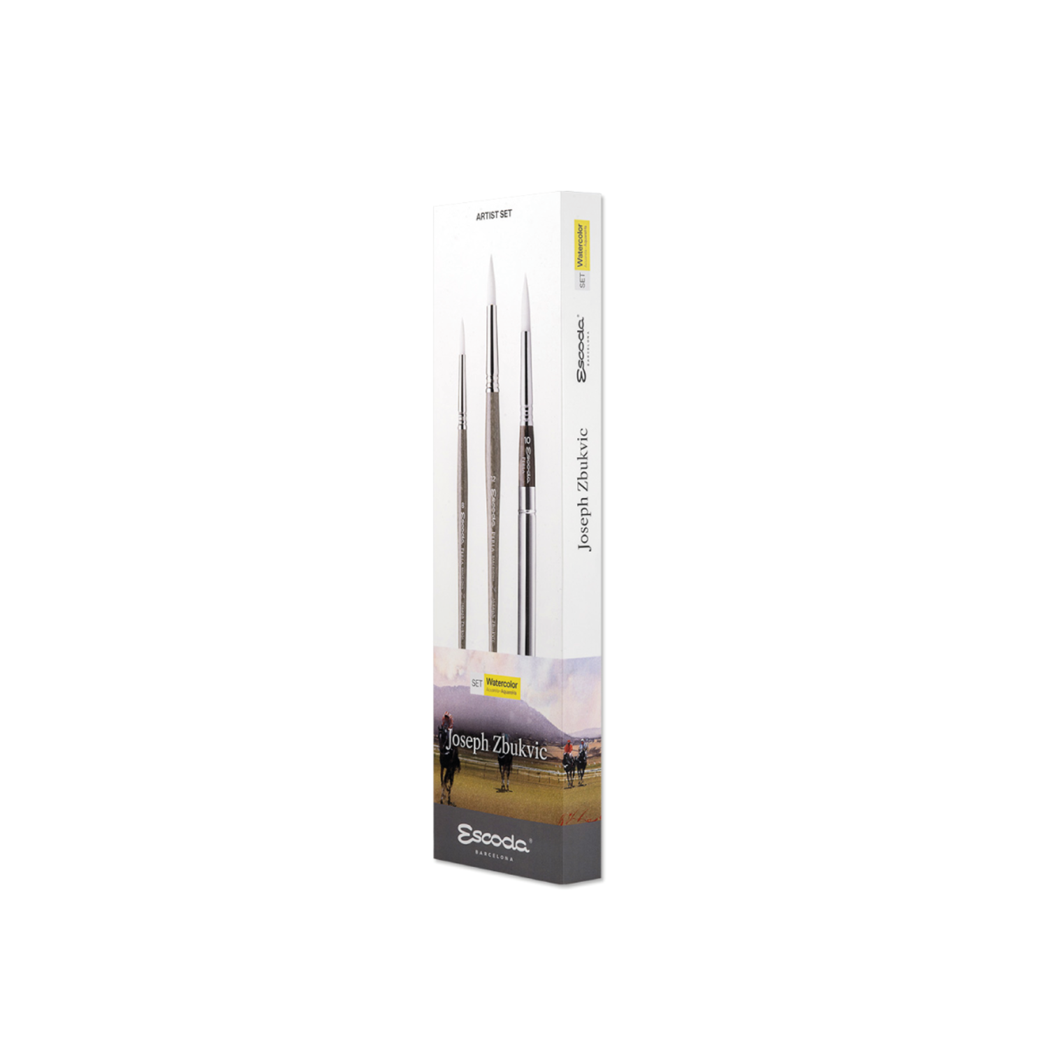 ESCODA 8605-1 JOSEPH ZBUKVIC PINSEL SET 3X 3