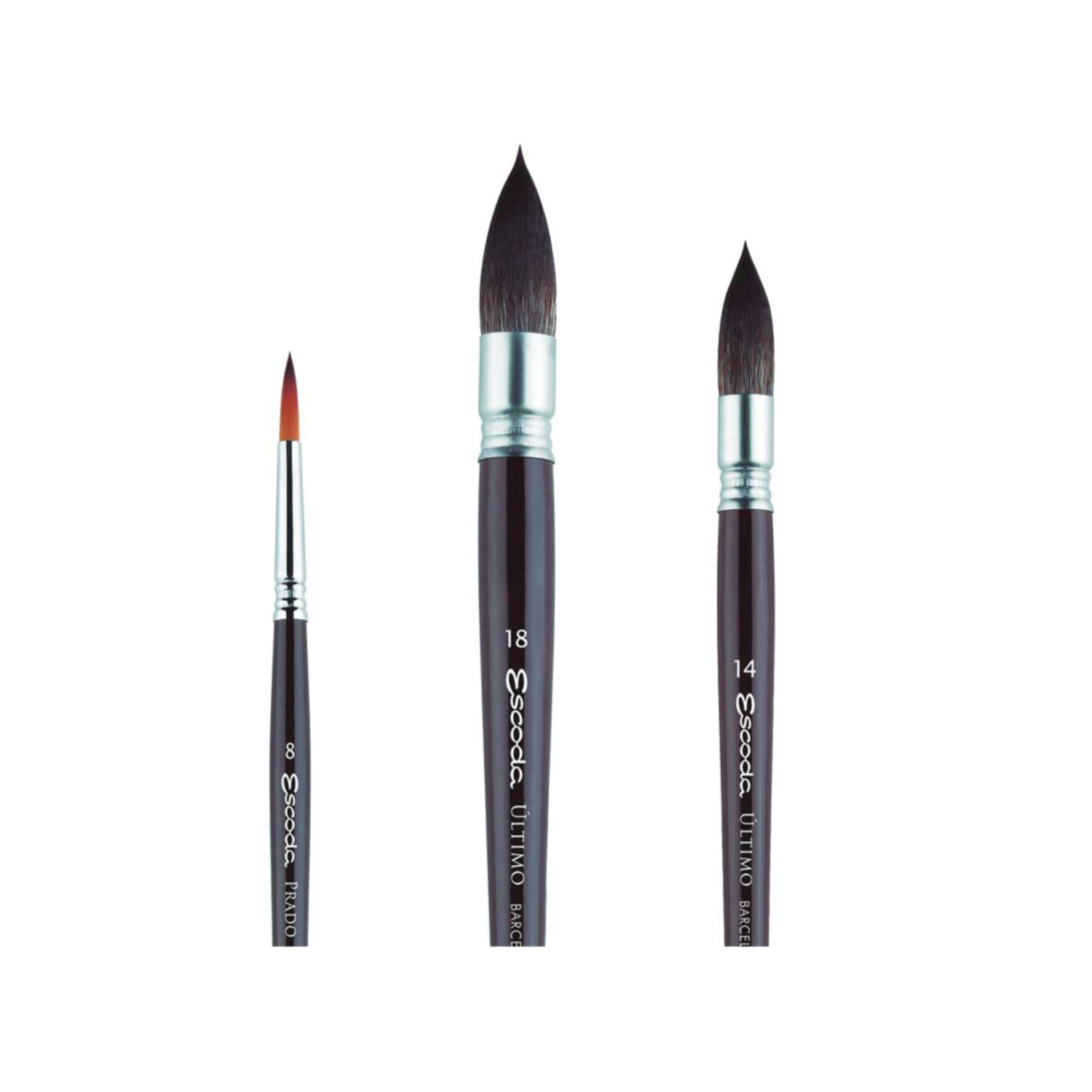 ESCODA 8601-2 ALVARO CASTAGNET 2 PINSEL SET 3X 2