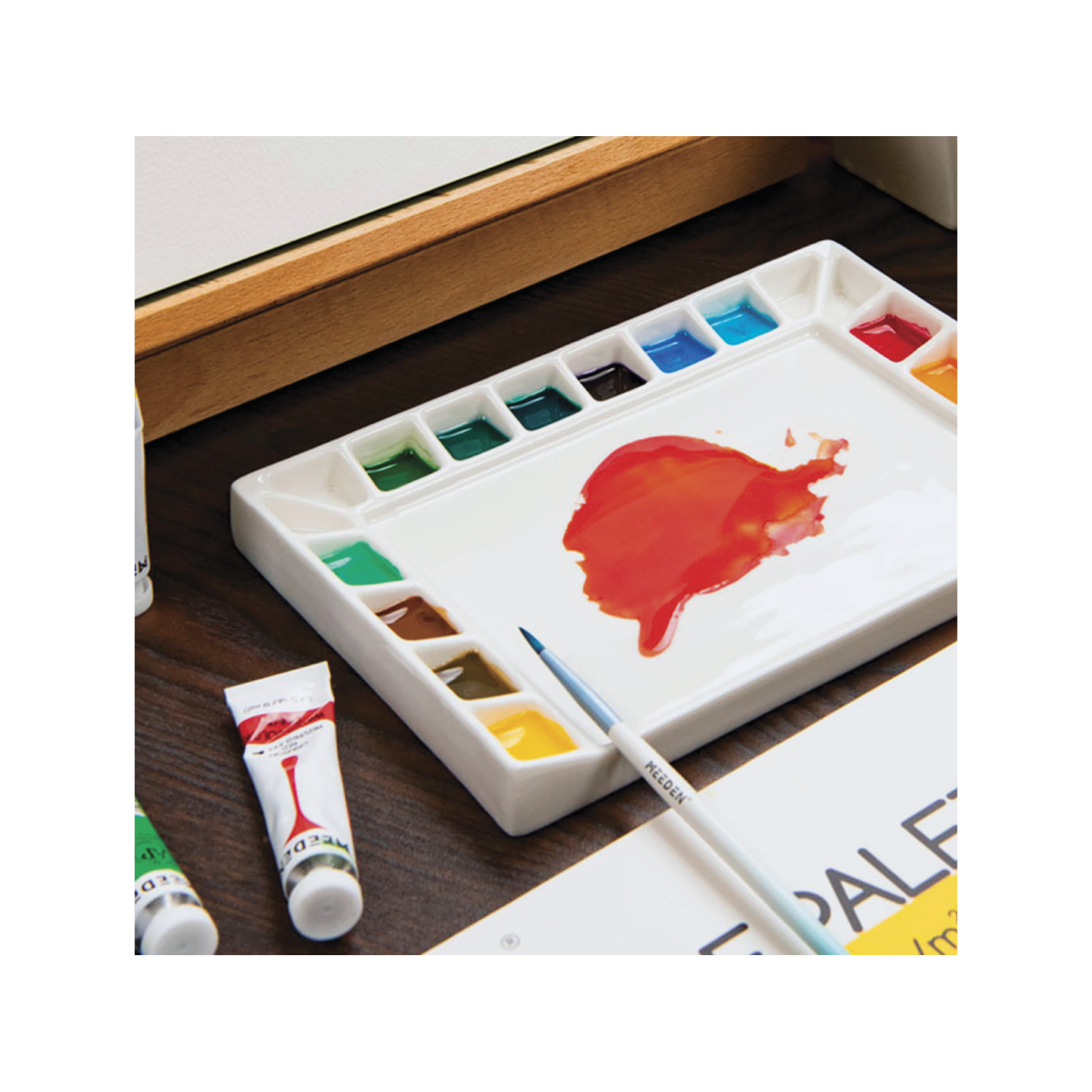 MEEDEN PORZELLANPALETTE 14X20 CM MIT 18 MULDEN 4