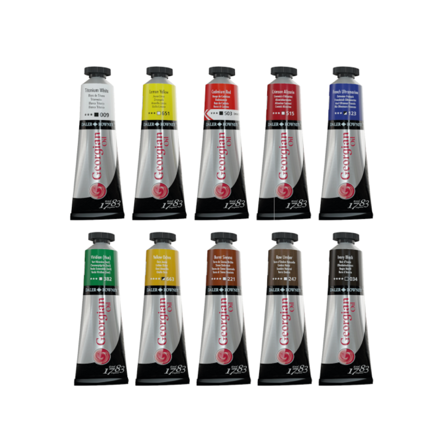 DALER ROWNEY GEORGIAN ÖLFARBENSET SELECTION 10X38ML 3