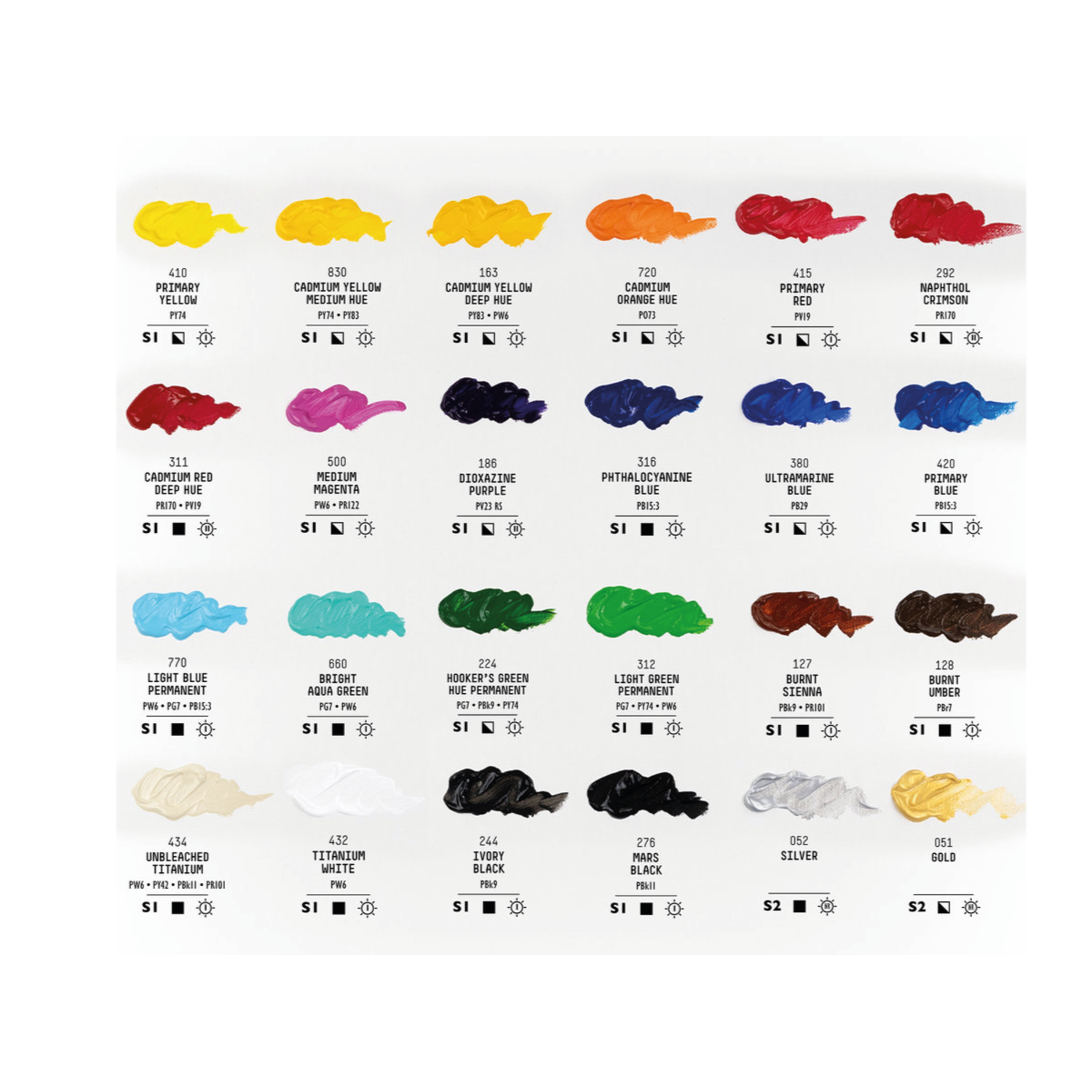 LIQUITEX BASICS ACRYLFARBEN SET 24X22ML 4