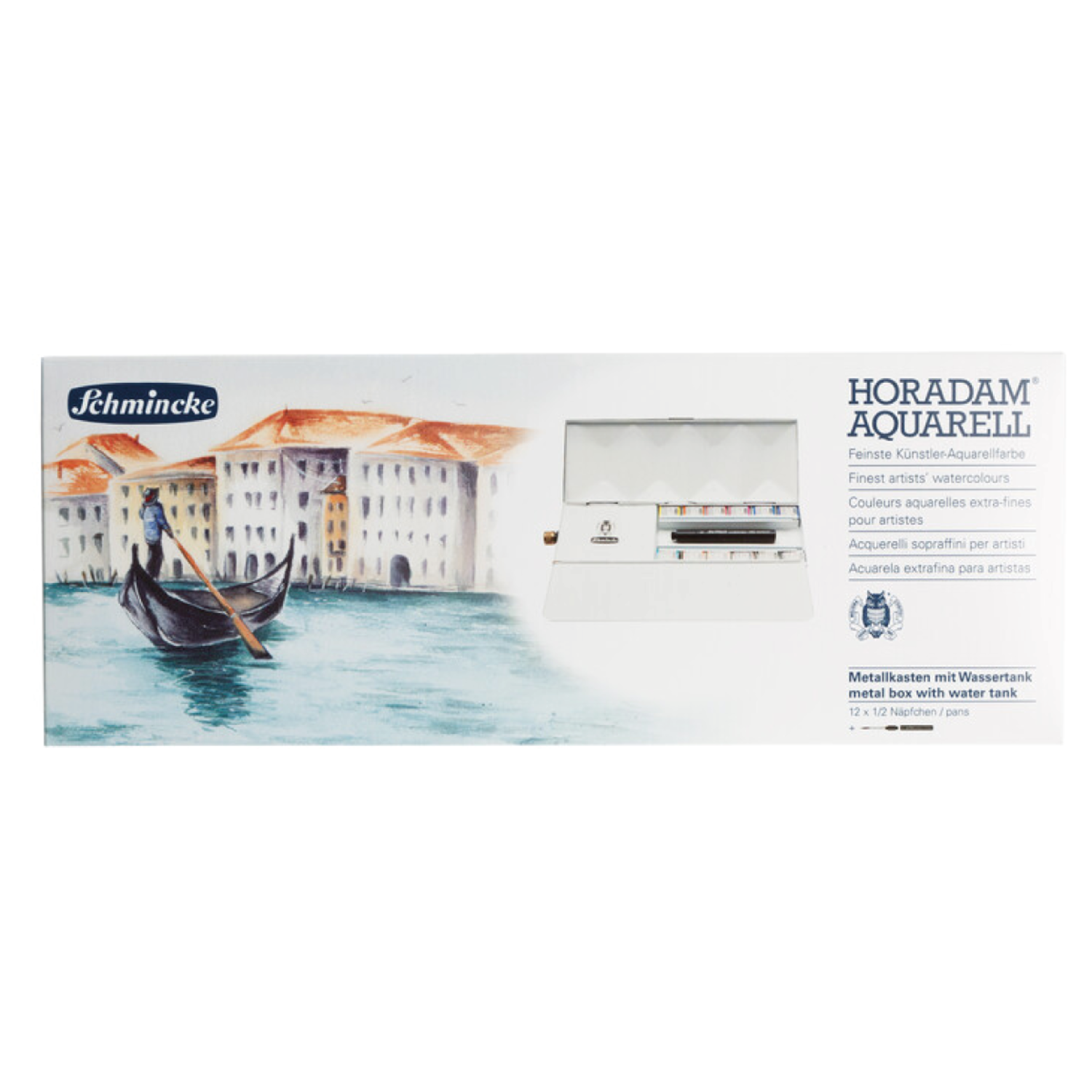 SCHMINCKE HORADAM AQUAREL SET TRAVEL 12X 1/2 NAP OP=OP 3