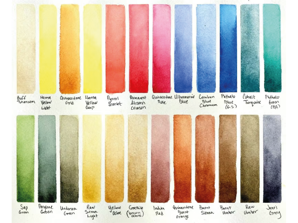 DANIEL SMITH WATERCOLOUR SET 24X 1/2 NAP 4