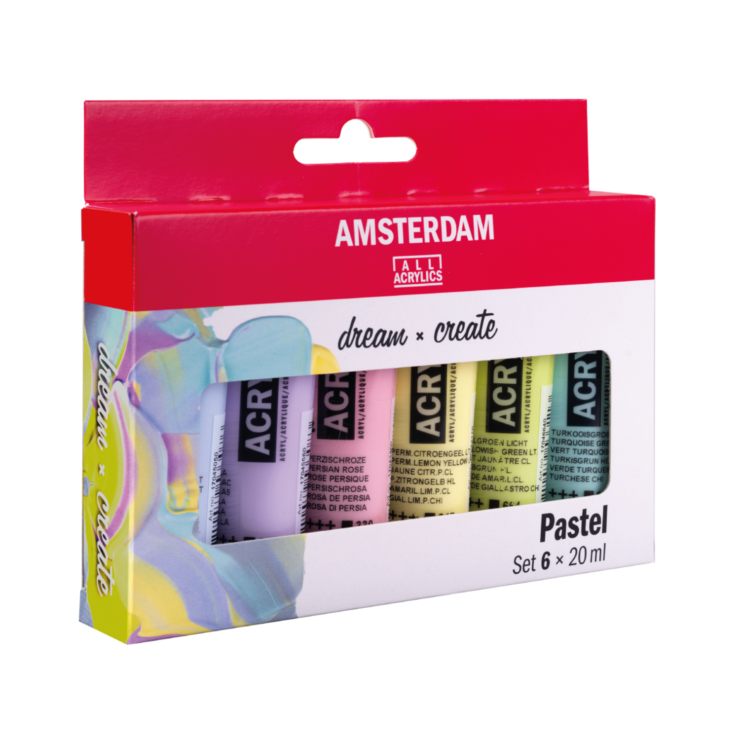 AMSTERDAM STANDARD SERIES ACRYLFARBEN SET 6 X 20ML PASTEL 4