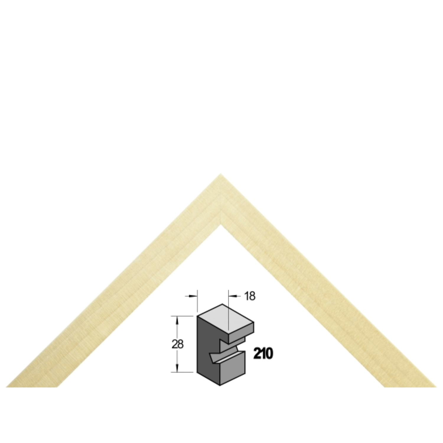 BARTH WECHSELRAHMEN HOLZ BLANK 60X80CM 2