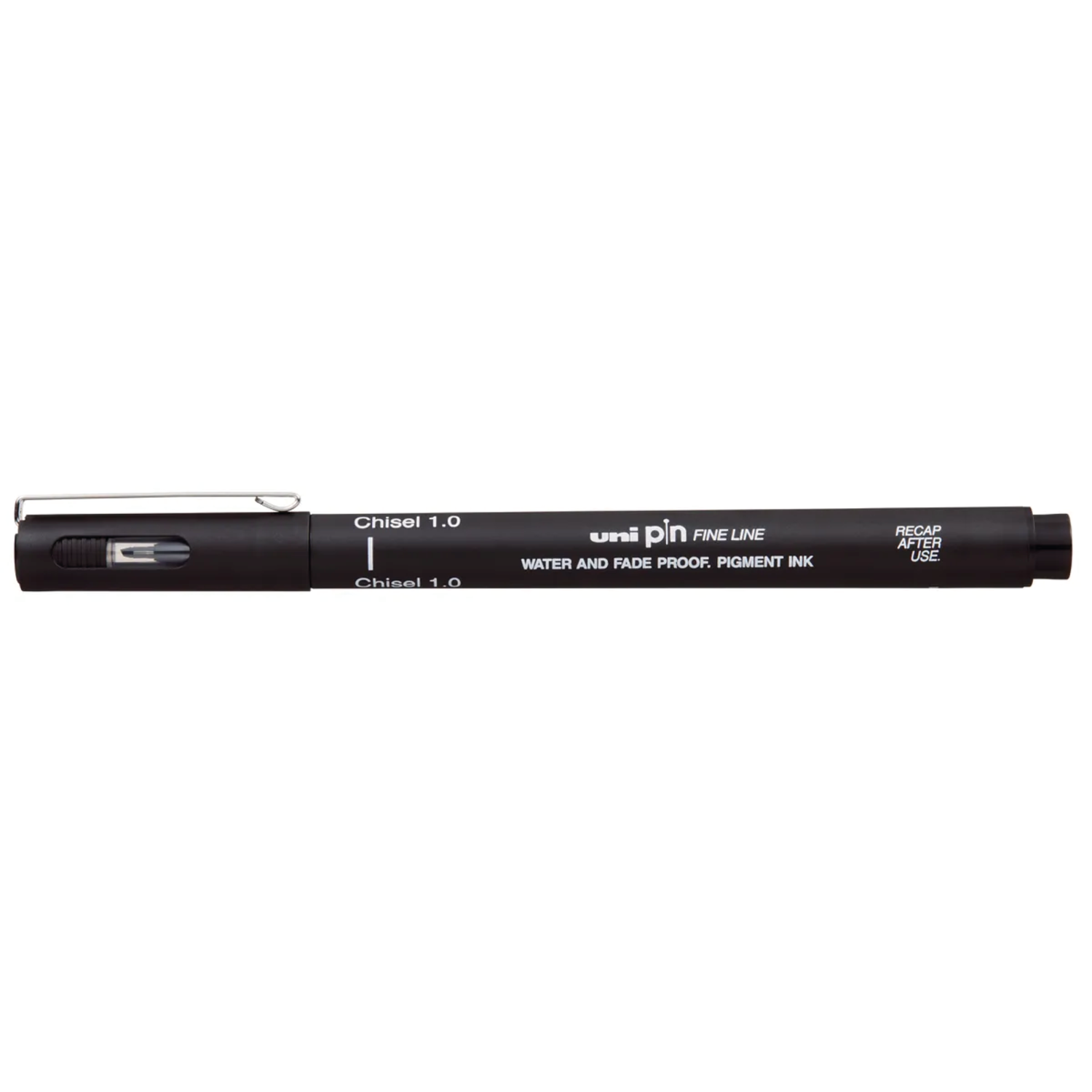 UNI PIN FINELINER CHISEL 1.0  KEILSPITZE SCHWARZ 2