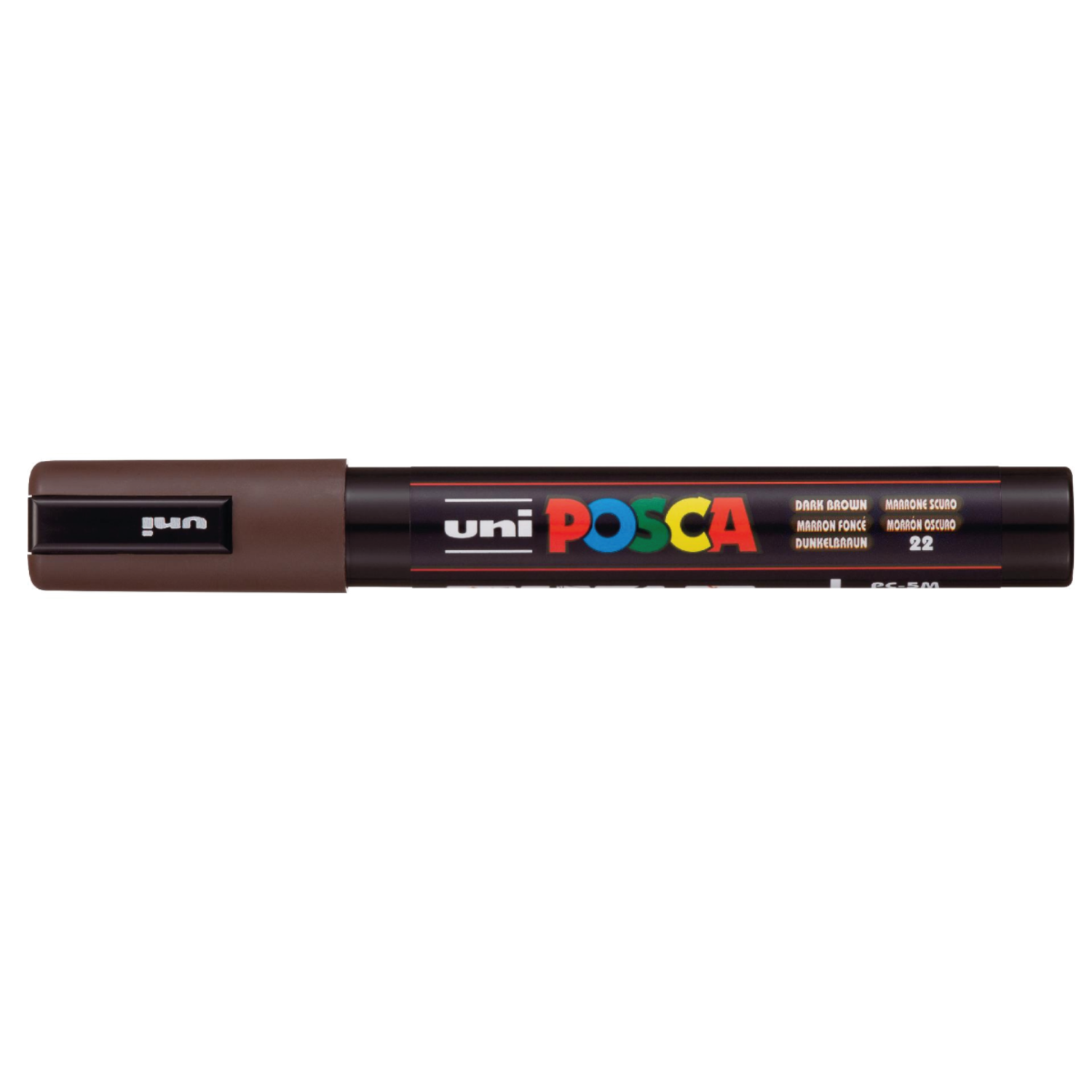 UNI POSCA MARKER MEDIUM PC5M DUNKELBRAUN 2