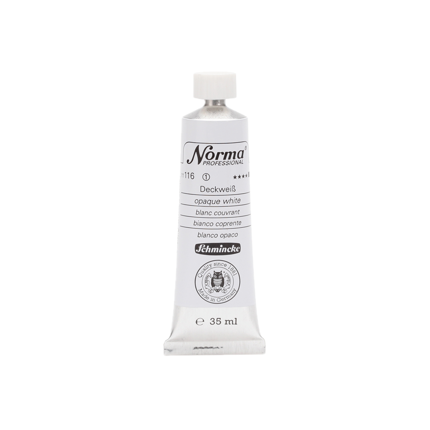 SCHMINCKE NORMA ÖLFARBE 35ML S1 116 DECKWEISS 3