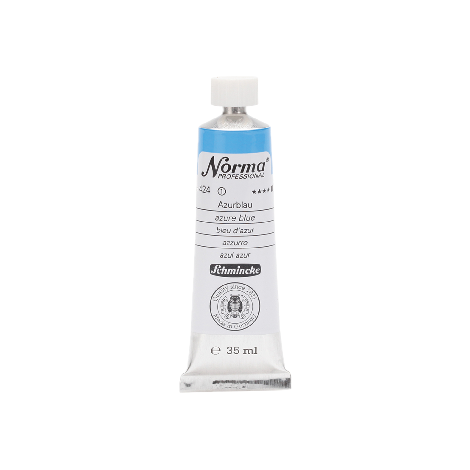 SCHMINCKE NORMA ÖLFARBE 35ML S1 424 AZURBLAU 3
