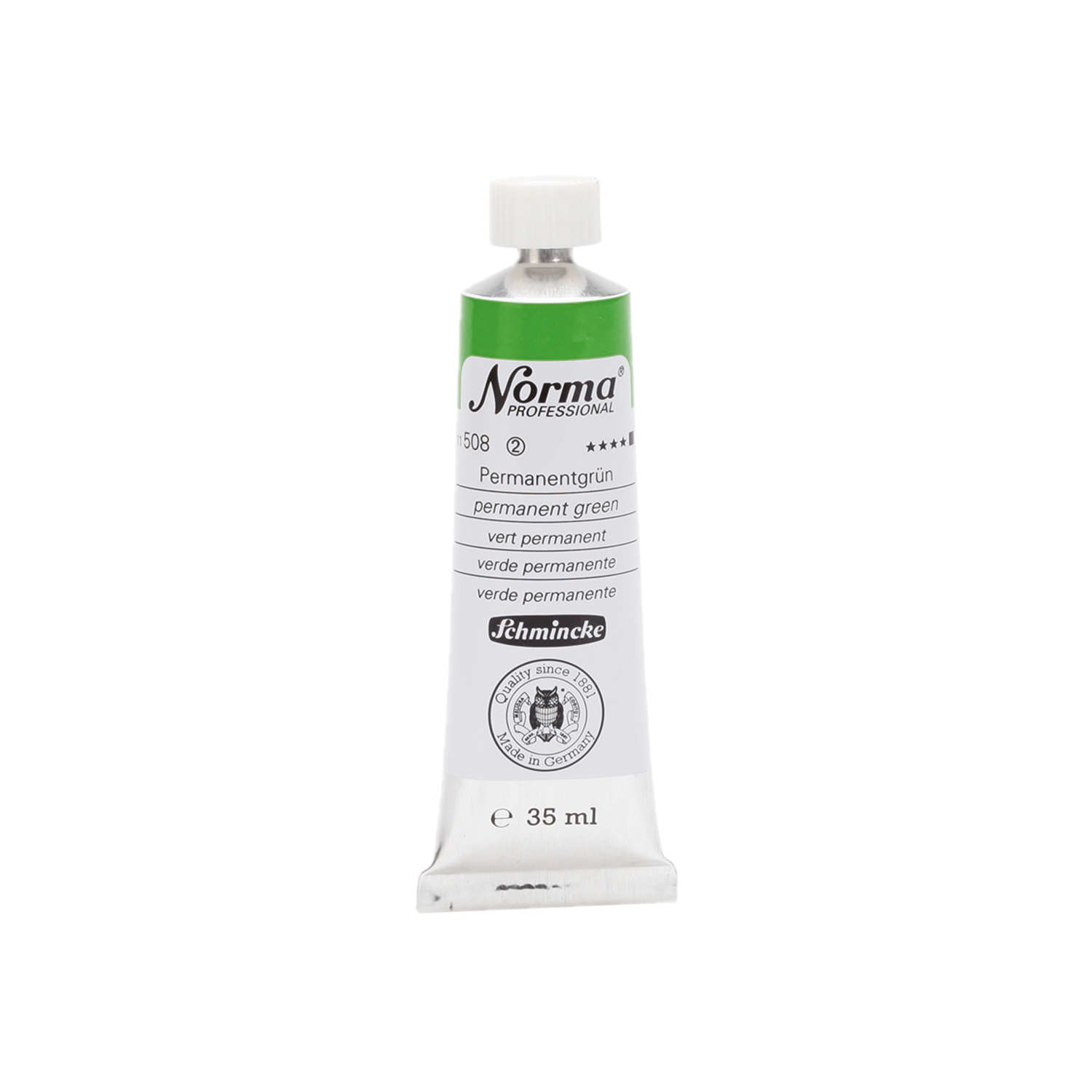 SCHMINCKE NORMA ÖLFARBE 35ML S2 508 PERMANENTGRÜN 3