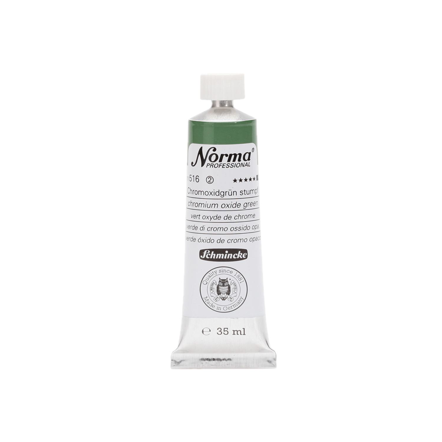 SCHMINCKE NORMA ÖLFARBE 35ML S2 516 CHROMOXIDGRÜN STUMPF 3