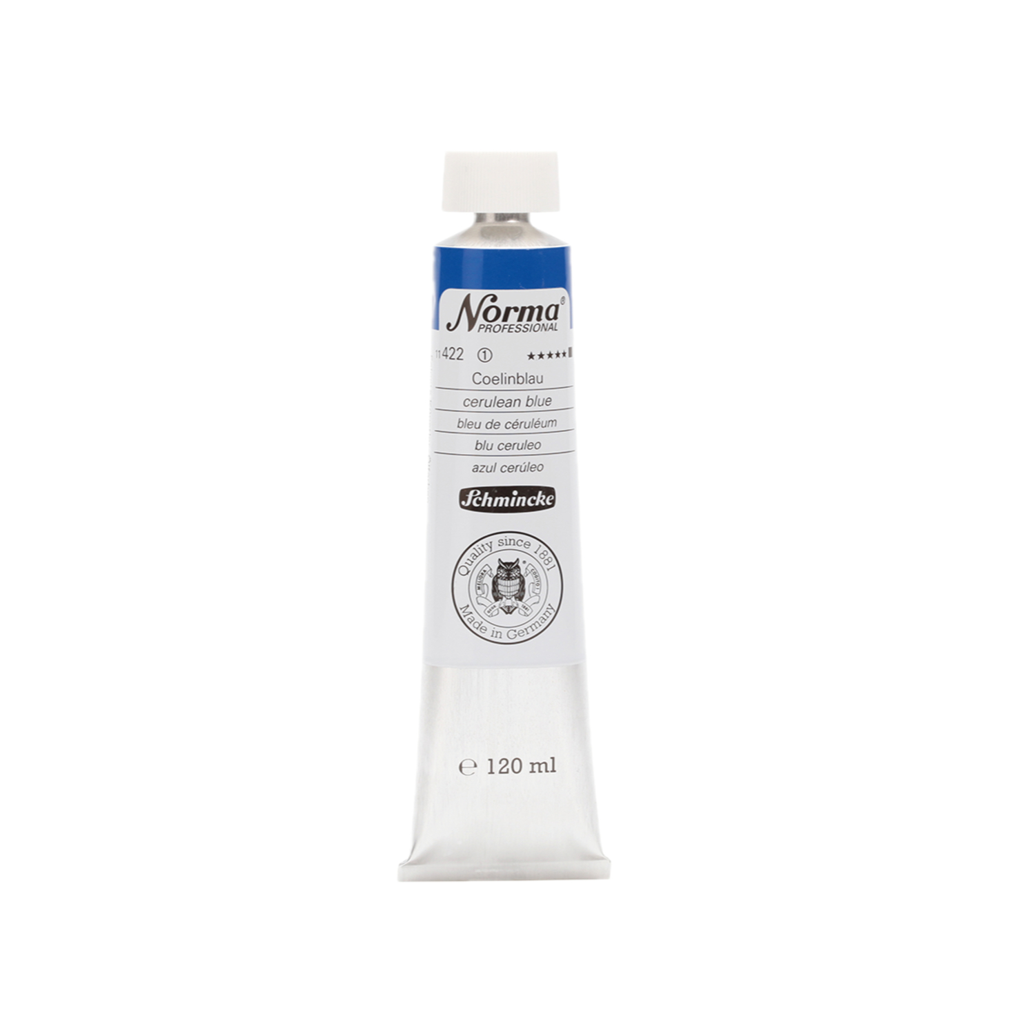 SCHMINCKE NORMA ÖLFARBE 120ML S1 422 COELINBLAU 3