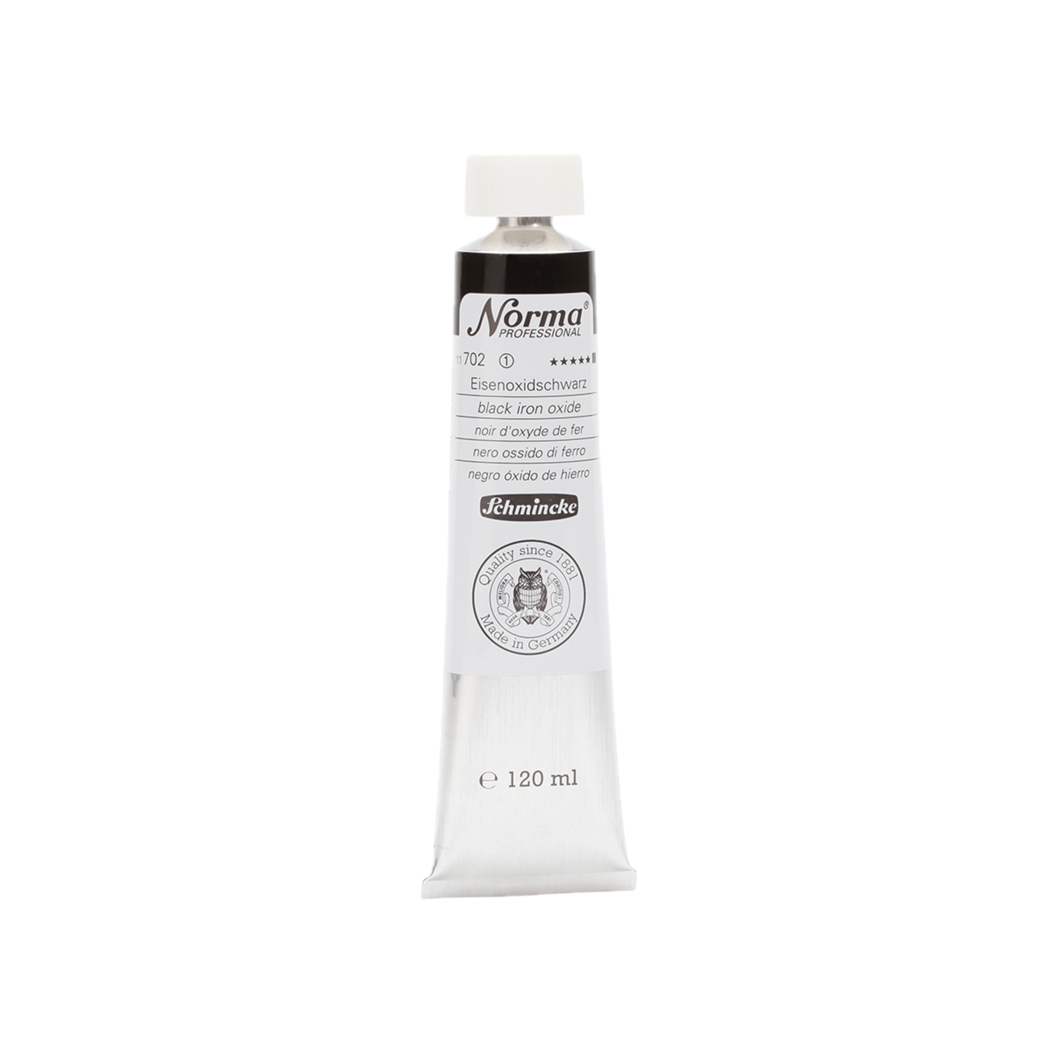 SCHMINCKE NORMA ÖLFARBE 120ML S1 702 EISENOXIDSCHWARZ 3