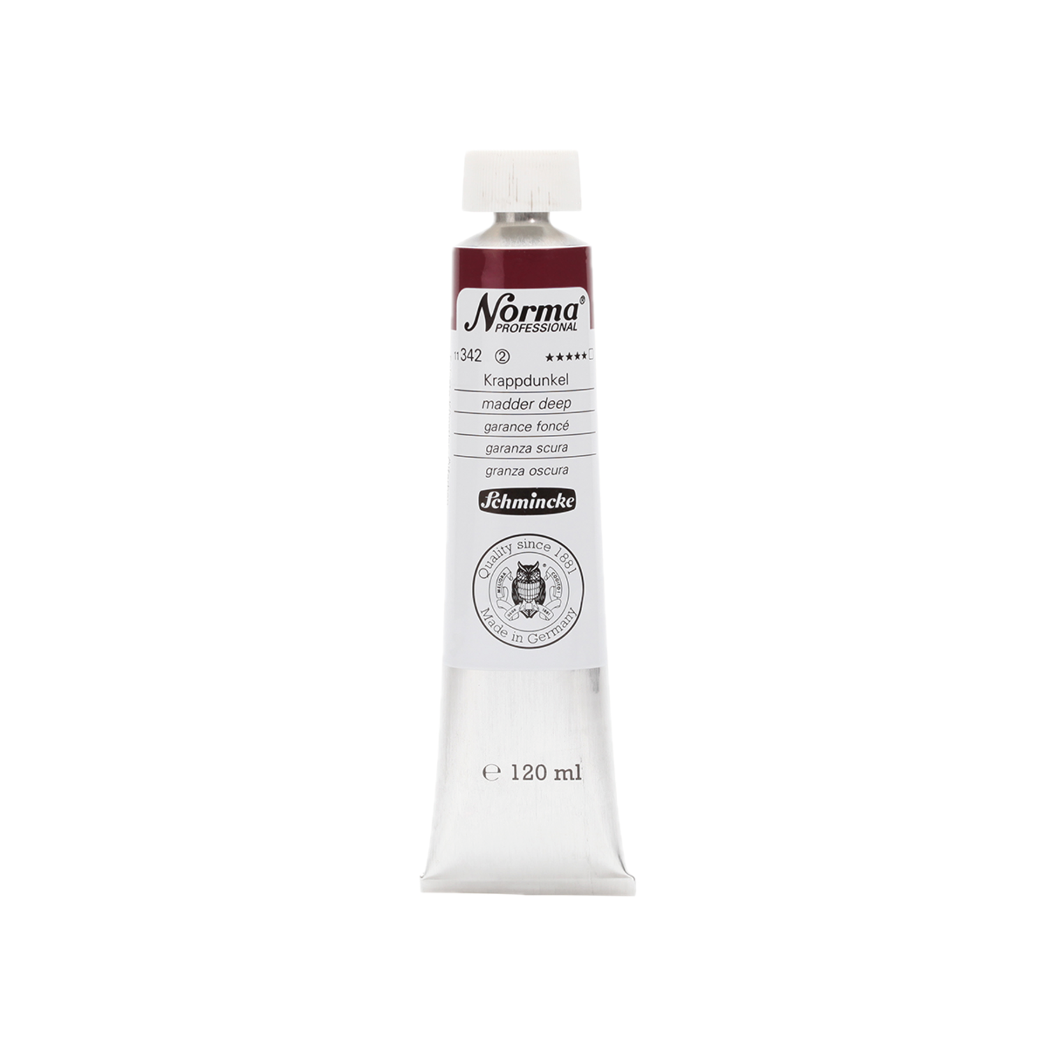 SCHMINCKE NORMA ÖLFARBE 120ML S2 342 KRAPP DUNKEL 3
