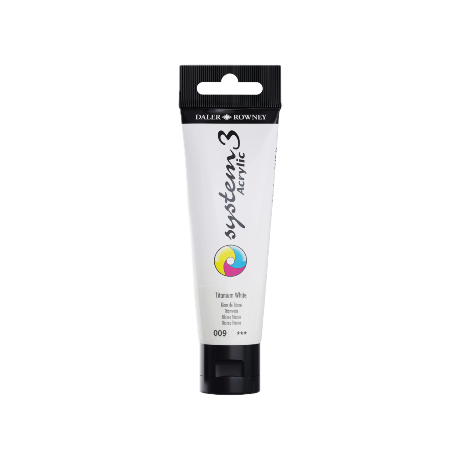 DALER ROWNEY SYSTEM 3 ACRYL 150ML 009 TITANIUM WHITE 3