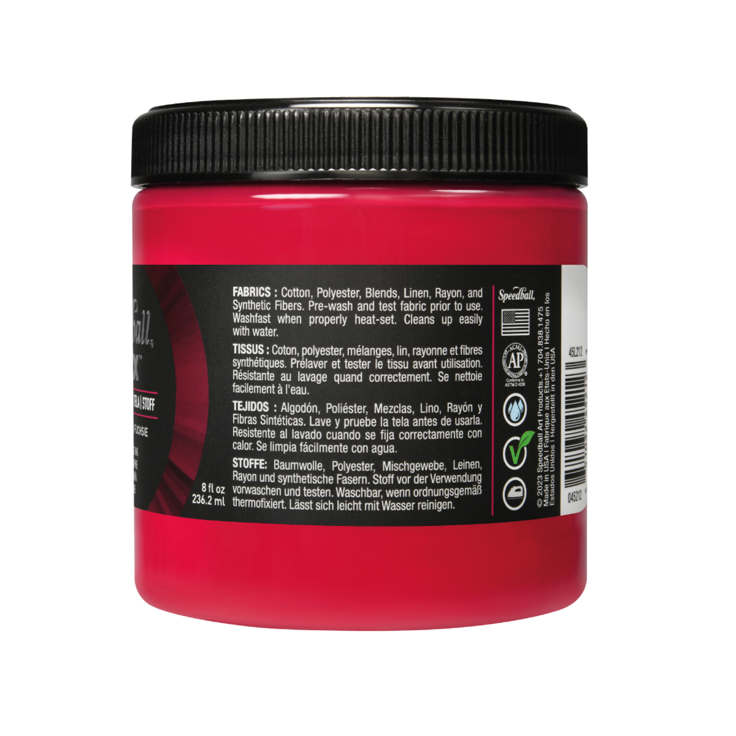 SPEEDBALL FLEX SCREEN PRINTING FABRIC INK 236ML FUCHSIA 2