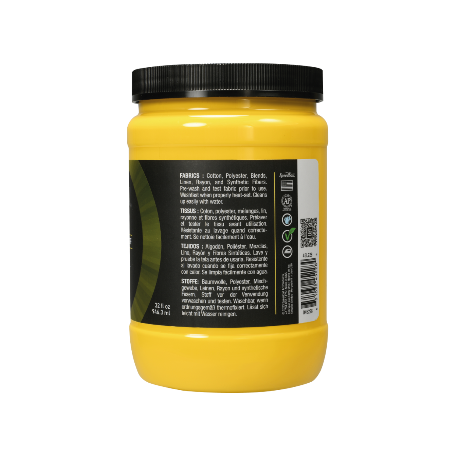 SPEEDBALL FLEX SCREEN PRINTING FABRIC INK 946ML CANARY 2