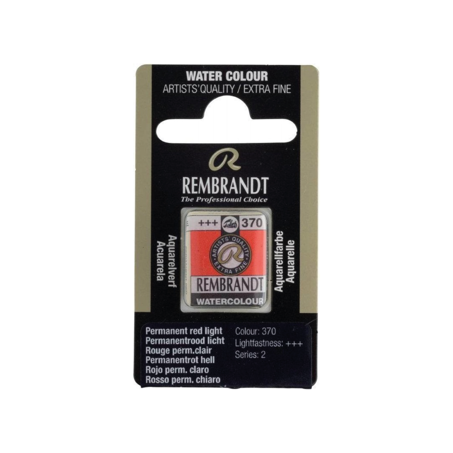 REMBRANDT AQUARELVERF 1/2 NAP S2 370 PERMANENTROOD LICHT OP=OP 2
