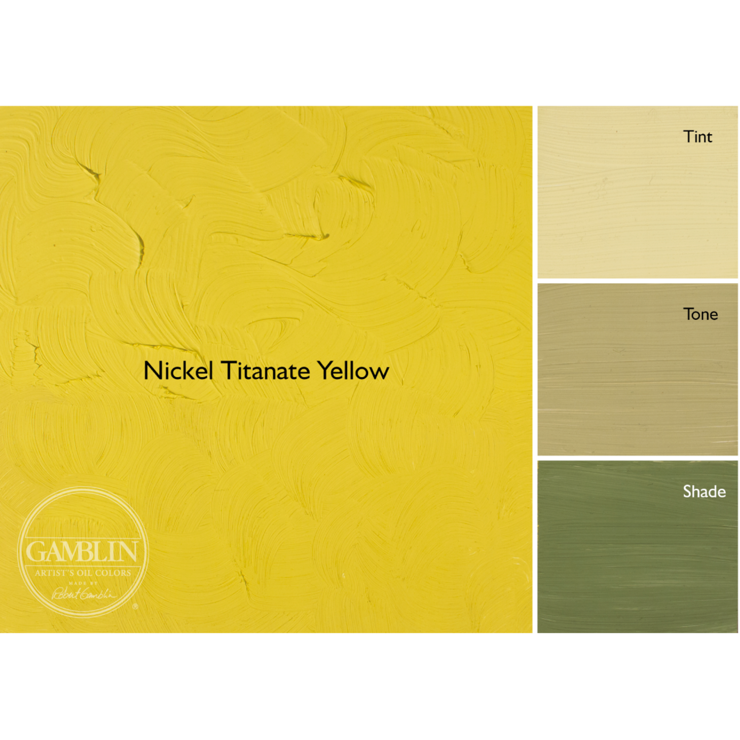 GAMBLIN ARTIST OLIEVERF 37ML S3 1480 NICKEL TITANATE YELLOW 2