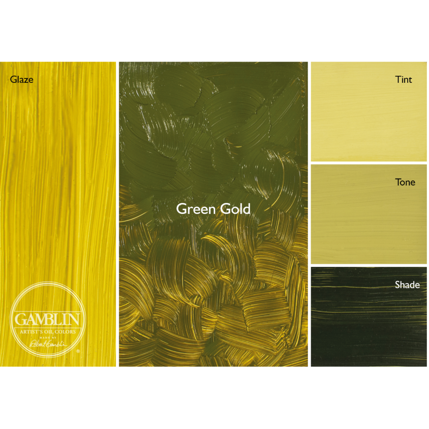 GAMBLIN ARTIST OLIEVERF 37ML S4 1290 GREEN GOLD AG 2